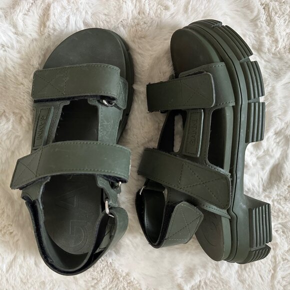 Ganni Shoes - Ganni Rubber Lug Sole Sandals - Size 37 / US7